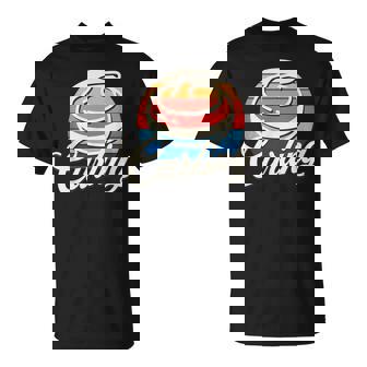 カーリング レトロ ヴィンテージ カーリングストーン Tシャツ - Kawaiitshirt