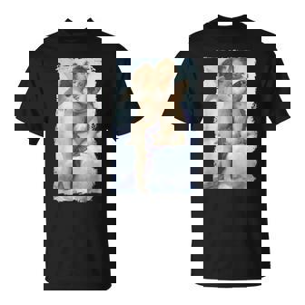 キスエンジェルズ ファーストキス 絵画 天使 キス キューピッド ラブ Tシャツ - Kawaiitshirt