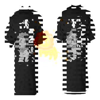 キッズ 2歳の誕生日 ライオン 2歳 男の子 女の子 Tシャツ - Kawaiitshirt