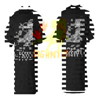 ギガントサウルス、最大の恐竜-カラフルで楽しいデザイン Tシャツ - Kawaiitshirt