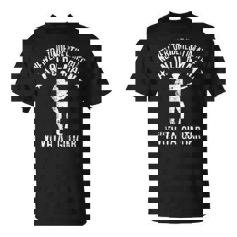 ギターで老人を過小評価しないでください面白い引用 長袖tシャツ Tシャツ - Kawaiitshirt