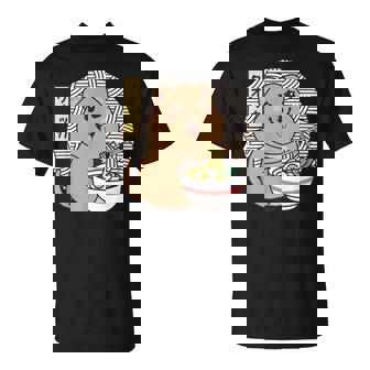 クオッカ、ラーメンを食べるクオッカ、クオッカカワイイ、クオッカ Tシャツ - Kawaiitshirt