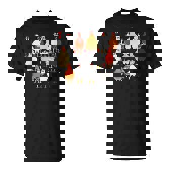 クリスマス チキン スクワッド サンタ 帽子 かわいい チキン ファーム 動物 Tシャツ - Kawaiitshirt