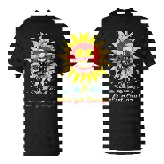 クレイジー クレイジー 面白い ひまわり Tシャツ - Kawaiitshirt