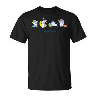 クレヨンしんちゃん クレヨンフレンズ となりあわせ Tシャツ - Kawaiitshirt