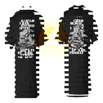 グレードトラックホー掘削機グレーディング請負業者を作る Tシャツ - Kawaiitshirt