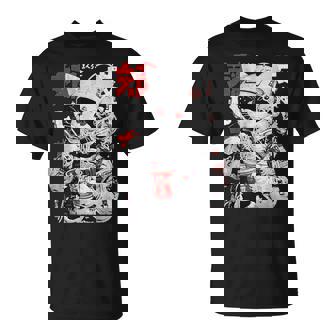 サイバーパンク 宇宙 猫ラーメン 日本のストリートウェア Tシャツ - Kawaiitshirt