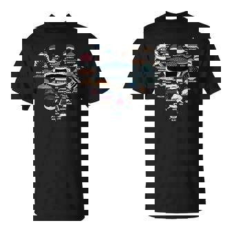 サメの識別 サメの顔 サメのハート 長袖tシャツ Tシャツ - Kawaiitshirt