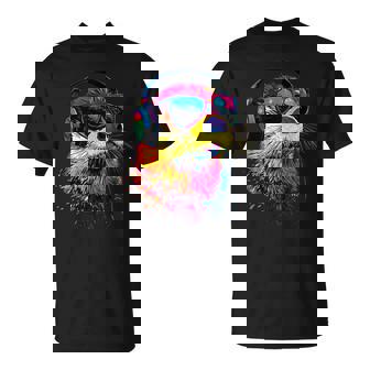 サングラスをかけたラッコ ラッコ大好き テンテン かわいい カワウソ Tシャツ - Kawaiitshirt