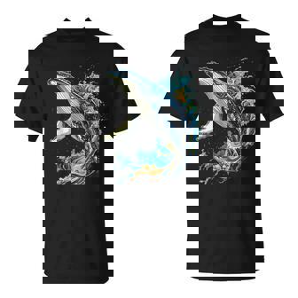 ザトウクジラ 動物 グラフィック イラスト ザトウクジラ Tシャツ - Kawaiitshirt