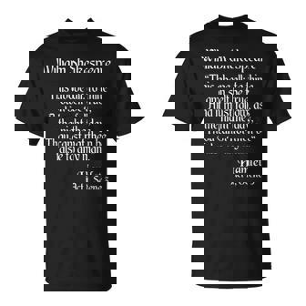 シェイクスピアの名言 To Thine Ownelf Be True Hamlet Tシャツ - Kawaiitshirt