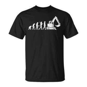 ショベルドライバー進化重機オペレーター Tシャツ - Kawaiitshirt