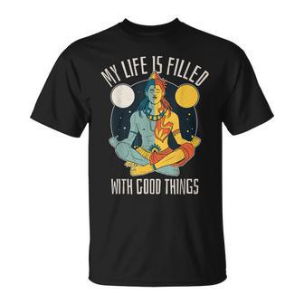 シヴァ。私の人生は良いことでいっぱいです。禅。ヨガ。 Tシャツ - Kawaiitshirt
