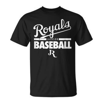 ジャクソン・ロイヤルズベースボールホワイト Tシャツ - Kawaiitshirt