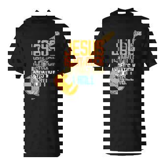 ジーザス・イズ・マイ・ロック・アンド・ザット・イズ・ハウ・アイ・ロール クリスチャン Tシャツ - Kawaiitshirt
