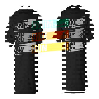 スイム・バイク・ラン トライアスロン選手 アスリート スポーツ トライアスロン Tシャツ - Kawaiitshirt