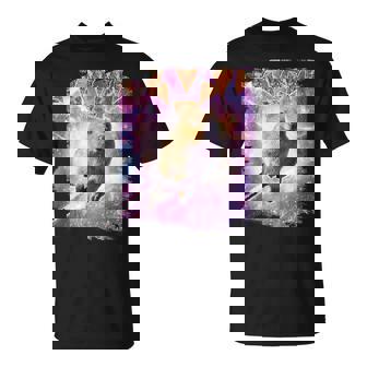 スペースギャラクシーquokka ワラビー ピザ付き Tシャツ - Kawaiitshirt