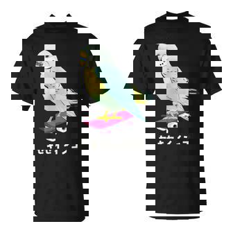 セキセイインコ インコ 鳥 スケートボード かわいい イラスト 手書き セキセイインコ好き 鳥好き おもしろ Tシャツ - Kawaiitshirt