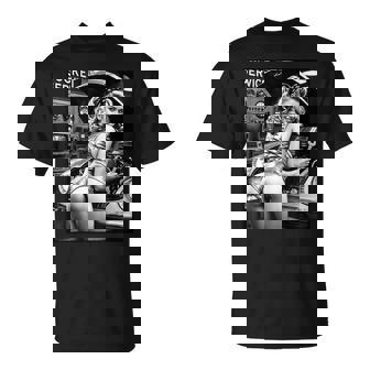 セクシーガールグラフィックtシャツ セクシーブロンドメカニックピンナップガールbw Tシャツ - Kawaiitshirt