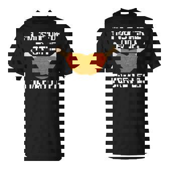 ターキー・レッグ・ファニー・サンクスギビング・ターキーのためにここに来たんだ 長袖tシャツ Tシャツ - Kawaiitshirt