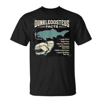 ダンクルオステウス Dunkleosteus Facts 古代魚 恐竜 海洋 生物 学習 図解 Tシャツ - Kawaiitshirt
