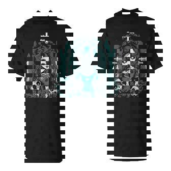 ダーク ゾンビ ゴシック人形 ちびスタイルと不気味な Tシャツ - Kawaiitshirt