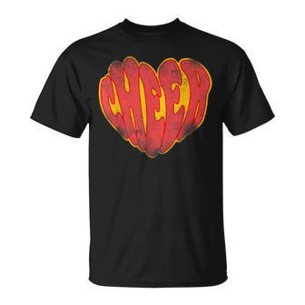 チア チアリーディング ハート ヴィンテージ チア Tシャツ - Kawaiitshirt