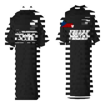 チェコ共和国 胸に Cesko 旗国旗 長袖tシャツ Tシャツ - Kawaiitshirt