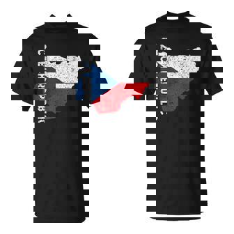 チェコ共和国 チェコ 国旗 チェコ ルーツ 地図 チェコ プライド Tシャツ - Kawaiitshirt