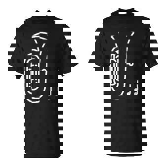 チューバ 楽器 吹奏楽 オーケストラ シンプル 音楽 Tシャツ - Kawaiitshirt