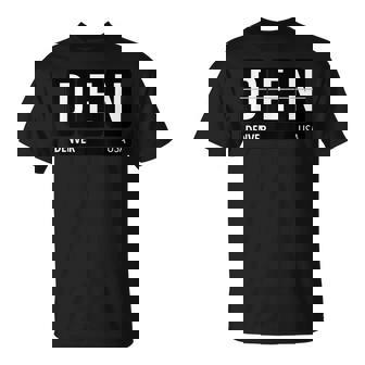 デンデンデンバー コロラドusa 旅行 お土産 白文字 Tシャツ - Kawaiitshirt