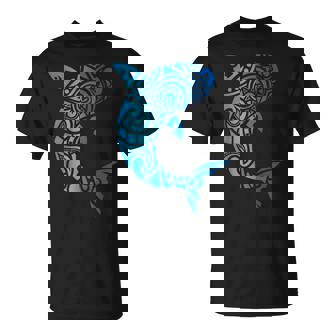 トライバルスタイル ハワイ マノ サメ 恋人 週間 ビーチギフト Tシャツ - Kawaiitshirt