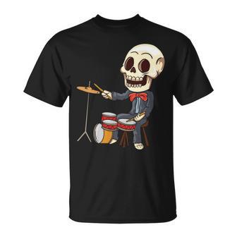 ドラミング スケルトン ドラム プレーヤー ドラマー パーカッション ドラム 長袖tシャツ Tシャツ - Kawaiitshirt