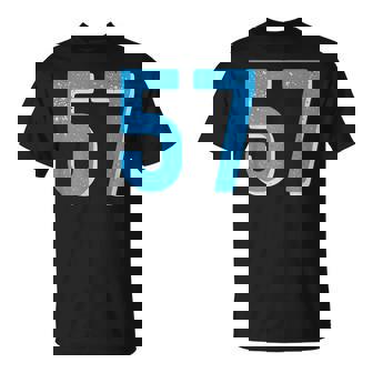 ナンバー 57 スポーツブルーナンバー Tシャツ - Kawaiitshirt