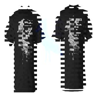 ハシビロコウ『リアルフォト 写真』（ブルーエフェクト）青い鳥【どうぶつフレンズ】かっこいい 大きな鳥 動物園の生き物 Tシャツ - Kawaiitshirt