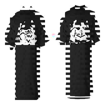 ハートを形作る漫画の手 韓国国旗 Tシャツ - Kawaiitshirt