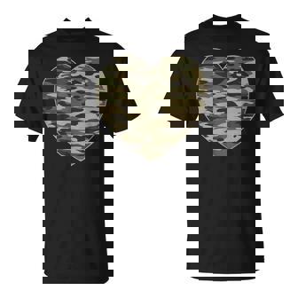 ハート迷彩服 レディース メンズ 迷彩 ミリタリー タクティカル Tシャツ - Kawaiitshirt