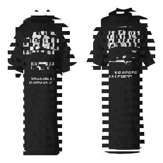 ハーバード マサチューセッツ Ma ビンテージ アスレチック スポーツデザイン Tシャツ - Kawaiitshirt