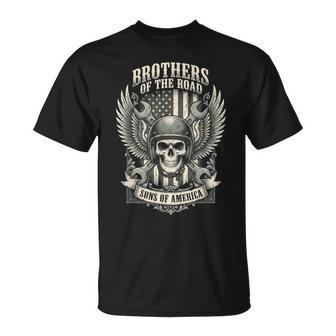 バイカー スカル メカニック アメリカの国旗 ビンテージ バイク Tシャツ - Kawaiitshirt