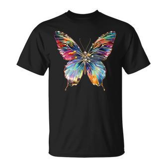 バタフライ カラフルな羽 バタフライ 蝶 Tシャツ - Kawaiitshirt