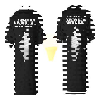 バニラ アイスクリーム コーン ジェラート スイートデザート 冷凍食品 Tシャツ - Kawaiitshirt