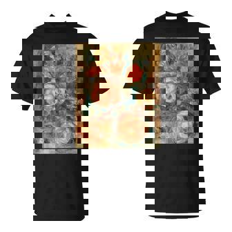 バラの花束 ルノワール 印象派 カラフル絵画 Tシャツ - Kawaiitshirt