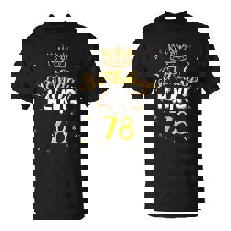 バースデーキング 78 ロイヤルテーマ 誕生日パーティー お祝い 78歳 Tシャツ - Kawaiitshirt