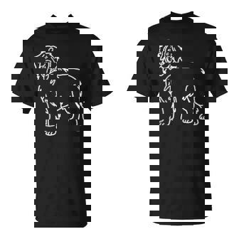 バーニーズマウンテンドッグ ミニマリストバッジ パッチラインアート Tシャツ - Kawaiitshirt