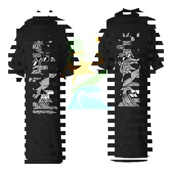 パイナップルはサーフィンのイラスト Tシャツ - Kawaiitshirt