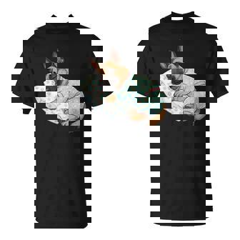 パジャマで寝ているかわいいベルギーのマリノア犬就寝アート 長袖tシャツ Tシャツ - Kawaiitshirt