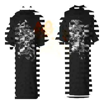 パピヨン 犬 モチーフ ペット イラスト パピヨン Tシャツ - Kawaiitshirt