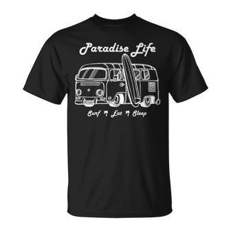 パラダイスサーフイートスリープハワイ 長袖tシャツ Tシャツ - Kawaiitshirt