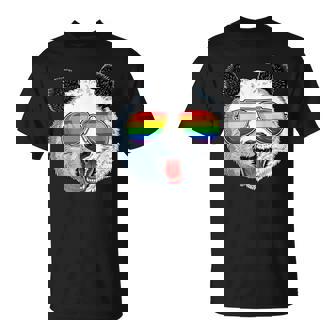 パンダ ゲイプライド Lgbt レインボーフラッグ サングラス Lgbtqギフト Tシャツ - Kawaiitshirt