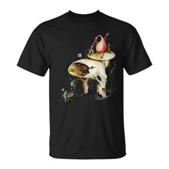 ヒエロニムス ボッシュ ディテール 地上の喜びの庭 Tシャツ - Kawaiitshirt